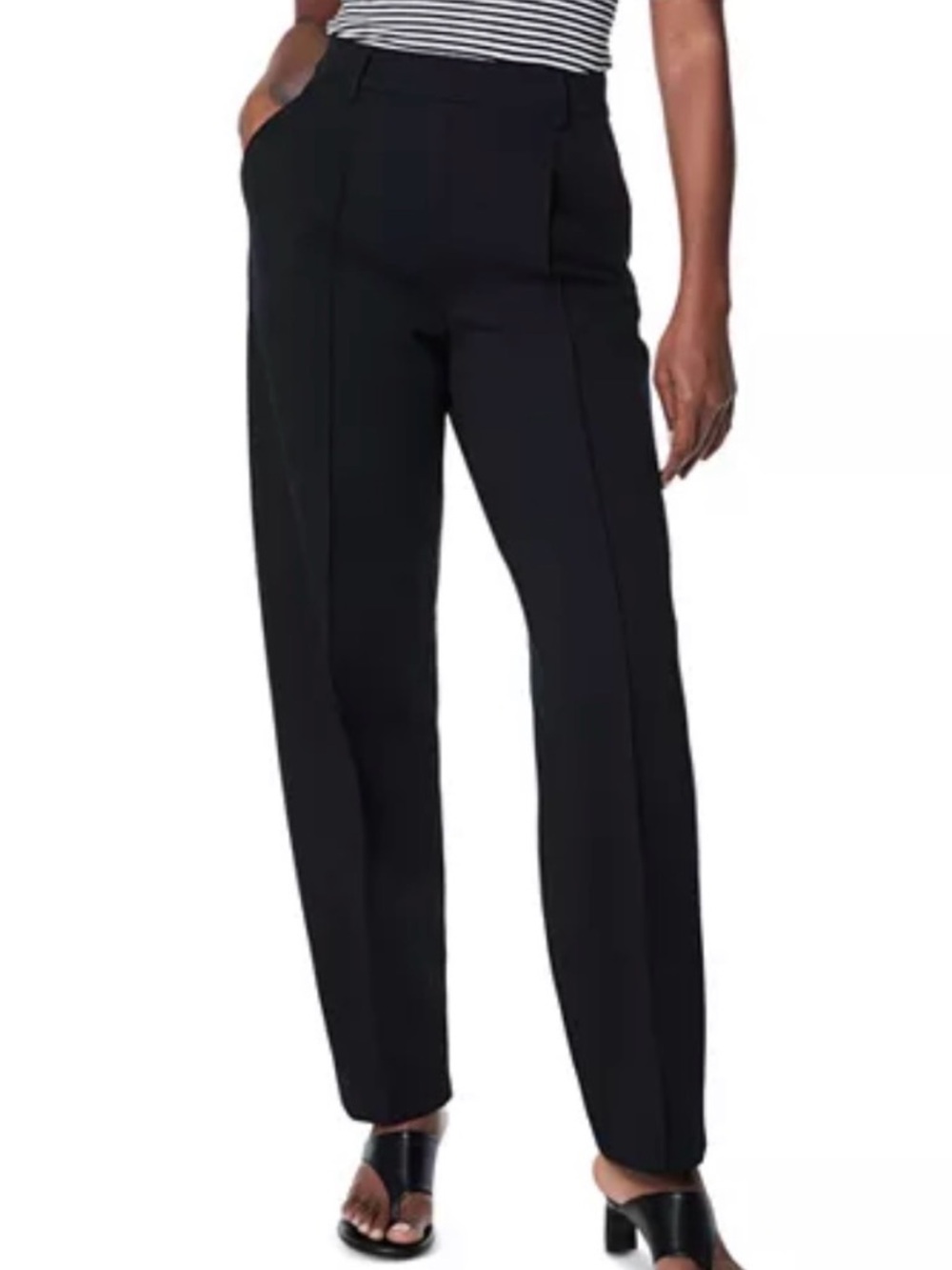 Spanx Ponte Barrel Leg Pant Black High-Waist
